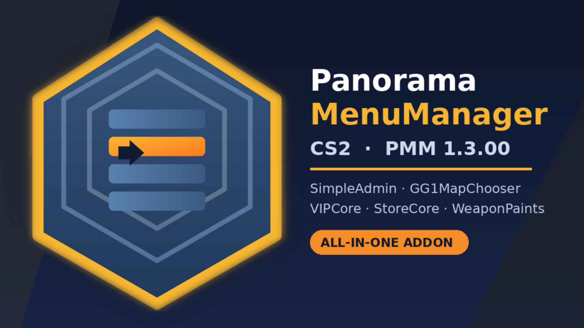 [CORE] PanoramaMenuManagerCS2 — Stelix Team